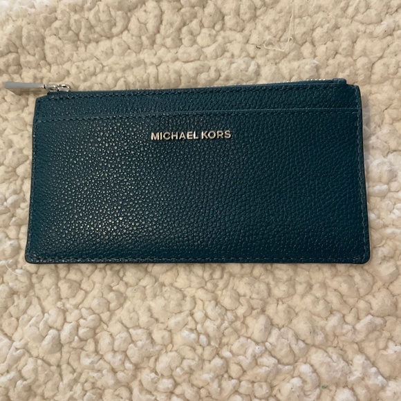 Michael Kors leather blue wallet - Picture 1 of 5